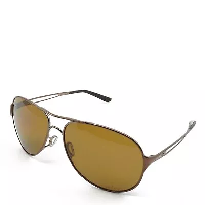 Oakley OO4054-05 Womens Caveat Brunette Polarized Sunglasses Aviator Bronze 60mm • $69.99