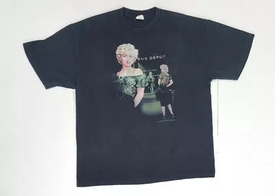 Alstyle Apparel Marilyn Monroe Bus Depot Mens Black Tshirt Size XL Milton Green • $11.99