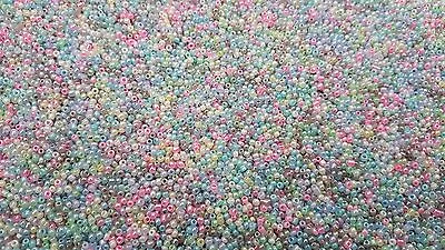 £2.39 • Buy 3000 Glass Seed Beads Size 11/0 2mm Mixed Colours 50g For Jewellery BUY 4 FOR 3