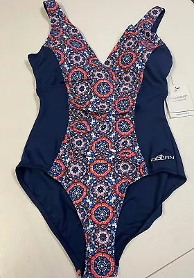 $18.95 • Buy Dolfin Aquashape Women's Tight Fit One Piece Swimsuit Size 16 NWT