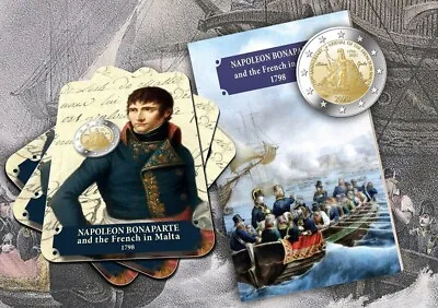 2 Euro Malta 2023 * Napoleon Bonapart In Malta * Coin Card • $36.29