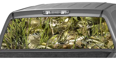 $59 • Buy Bushwolf Bass Camo Fishing Rear Window Graphic Decal Tint Sticker Truck RW2_001