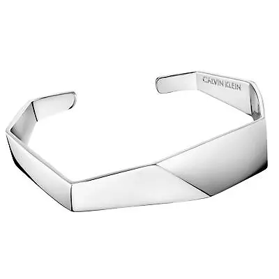 £31.34 • Buy Calvin Klein Origami Stainless Steel Bangle Ladies Jewellery KJATMF0001XS