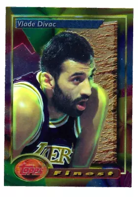 1993-94 Topps Finest #197 Vlade Divac Los Angeles Lakers HOF Card MINT • $2.65