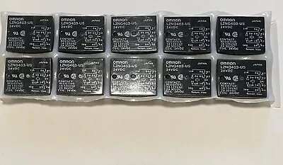 Omron LZNQ403-US 24VDC 15 Pin PC Mount 4PDT Relay (LOT OF 10) BRAND NEW • $13.95