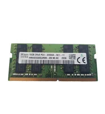 16GB RAM LAPTOP MEMORY 16GB 2Rx8 PC4-3200AA-SE1-11 SK HYNIX • £25