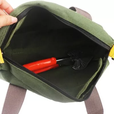 $9.99 • Buy Portable Zipper Canvas Bag Small Hand Tool Pouch Tote Bag Storage Organizer 16 