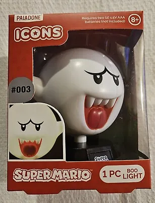 NIB New Paladone Super Mario Icons Character Boo Night Light • $17.50