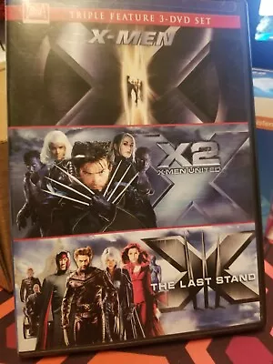 X-Men Triple Feature 3-DVD Set X-men X2 Men The Last Stand Theatrical Hit • $6
