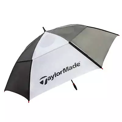 TaylorMade 68-inch Auto Open Vented Golf Umbrella Black/White - NEW • $22.45