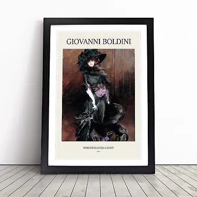 Marchesa Casati With A Greyhound By Giovanni Boldini Wall Art Print Framed • $44.15