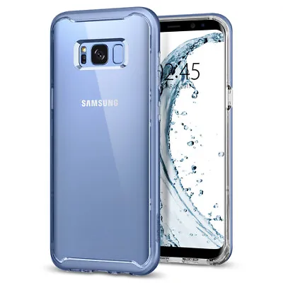 For Galaxy S8 Plus Case Spigen Neo Hybrid Crystal Glitter Cover - Blue Quartz • £3.99