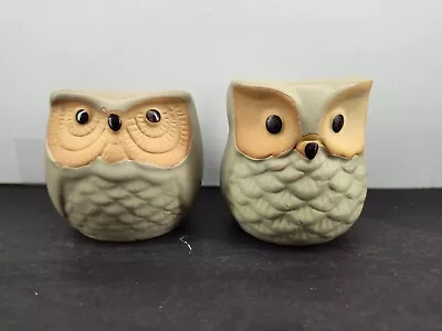  Ceramic Owl Succulent Small Planters Super Cute Pair  • $12.99