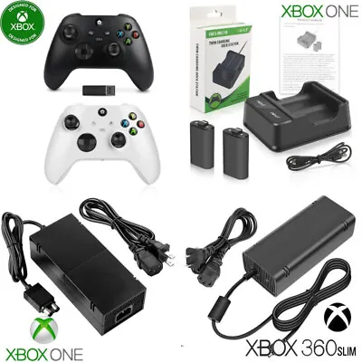 Controller & Brick Charger For XBOX ONE X/S/Elite Series Xbox 360 S Slim Console • $11.99