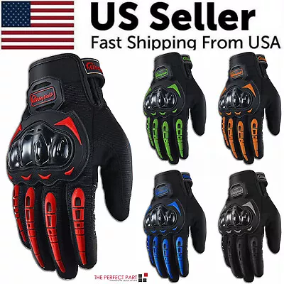 Racing Motorcycle Motorbike Motocross Riding Dirt Bike Full Finger Sports Gloves • $12.79