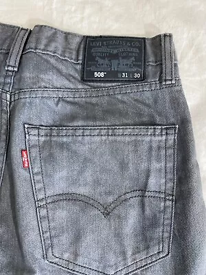 Mens Levi's 508 Gray Denim Jeans 31x30 • $24.99