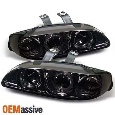 Fit Smoked 92-95 Civic Coupe Hatchback Halo Projector Headlights W/Corner Signal • $127.99