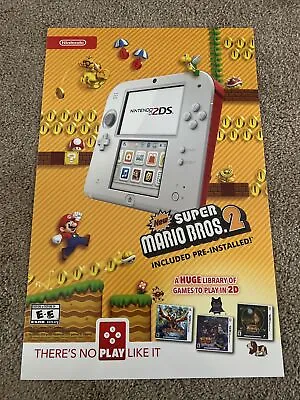 Rare Nintendo New Super Mario Bros 2 Promo Poster New 11”x17” • $10