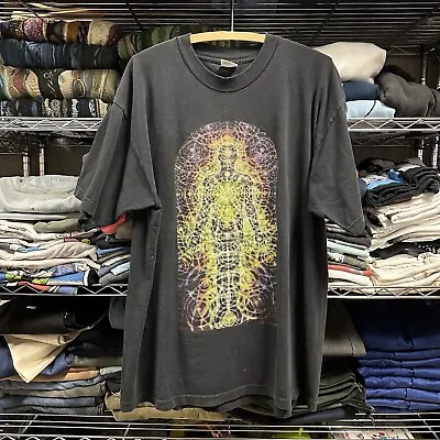 Vintage 1990s 90s Sz XL Alex Grey TOOL Promo Band Tee Sacred Geometry Murina • $199.99