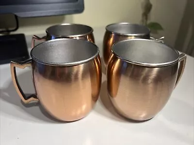 Moscow Mule Copper Mugs Set Of 4 Cups READ • $25