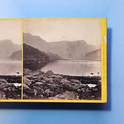 Capel Curig Gwynedd Stereoview 3D C1865 Real Photo Lyn Ogwen Fm Road Wales • £17.95