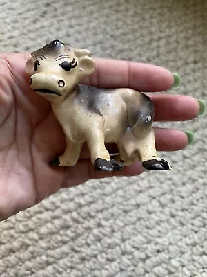 Vintage Miniature Figurine Porcelain Hagen Renaker Anthropomorphic Cow • $29