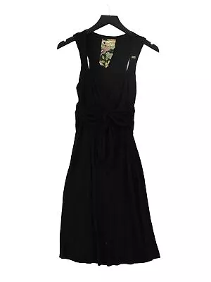 Miss Sixty Women's Midi Dress M Black Viscose With Elastane A-Line • £10.80