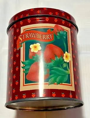 Vintage 80s Strawberry Cookie Tin • $5