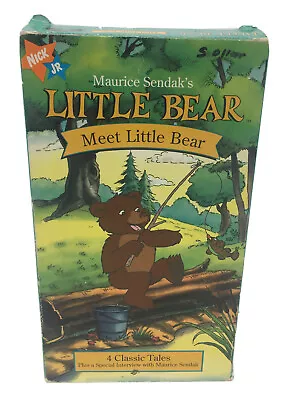 Maurice Sendak’s Little Bear - MEET LITTLE BEAR - VHS Tape Nick Jr. (1997) • $6.90