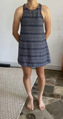 $27 • Buy Tigerlily Dress, Size 6. Blue Bohemian Print.