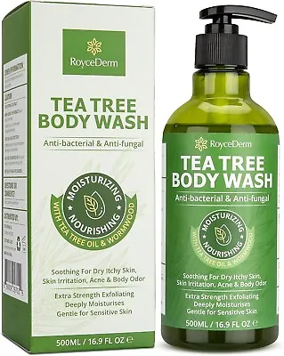 Antifungal Antibacterial Body Wash & Soap: Tea Tree Body Wash Body Wash For Acn • £17