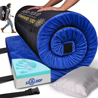 3 INCH Thick Memory Foam Camping Pad Futon Mattress Portable Floor Sleeping ... • $129.32