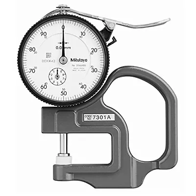 Mitutoyo Dial Thickness Gage Flat Anvil Metric 7301A • $89.99