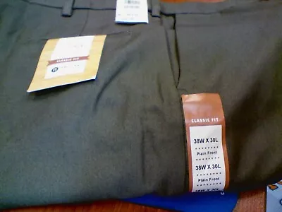 Haggar Pants Mens 38 X 30 Cool 18 Pro Performance Slacks Classic NEW • $15.99