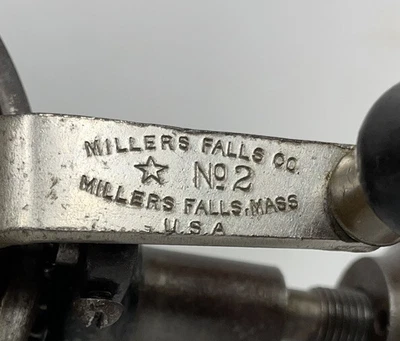 $50 • Buy Vintage MILLERS FALLS No. 2 Egg Beater Hand Drill W/ 8 Bits