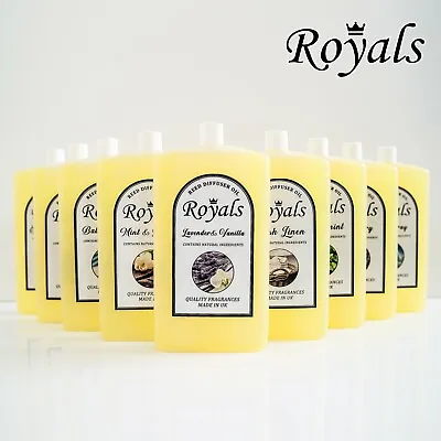 Royals Reed Diffuser Oil 300ml Refill Perfume Various Fragrances Room Scent Home • £9.99