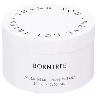 BORNTREE Gold Milk Steam Cream 7OZ Anti Aging Brightening Moisturizer K Beauty • $23.64