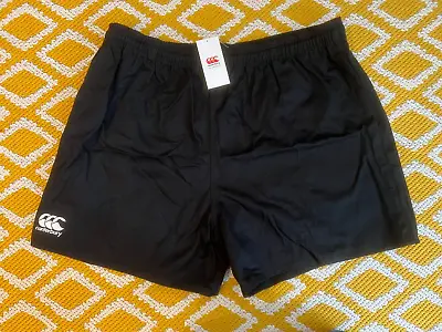 Canterbury Rugby Shorts Mens Professional Match Black Size 46 Brand New • £14.99