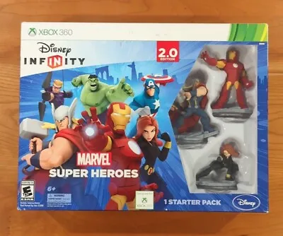 Disney Infinity 2.0 Marvel Super Heroes Xbox 360 Starter Pack AVENGERS GAME NEW  • $19.99