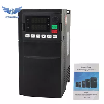 CNC 1 To 3 Phase 7.5KW 10HP 220V Variable Frequency Drive Inverter VFD VSD • $159.06