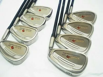 8pc!! Seiko S-yard Gf-1 R-flex Irons Set Golf Clubs 958 • $713.77