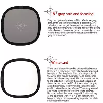 Grey/White Balance Card 18% Gray DSLR Camera Custom Calibr Board 12  K6U9 • £6.25