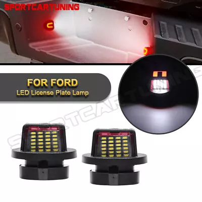 2x For Ford F150 F250 F350 LED License Plate Light Tag Lamp Assembly Replacement • $14.93