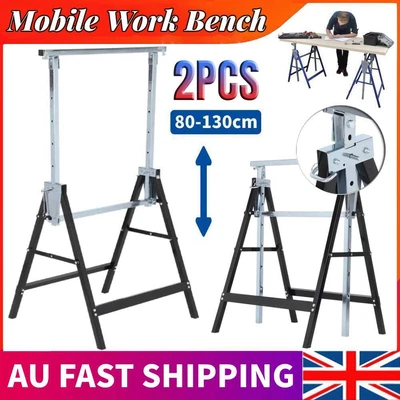 $74.15 • Buy Stanley Twin Pack Fold Up Saw Horse Pair DIY Hand Tools Work Benches Trestles