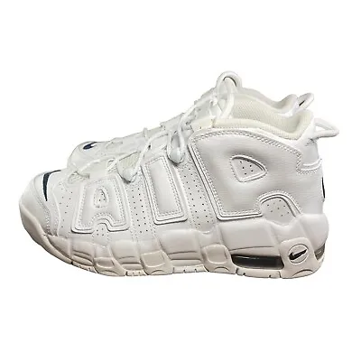 Nike Air More Uptempo White Midnight Navy GS DH9719-100 Size 7Y • $103.99