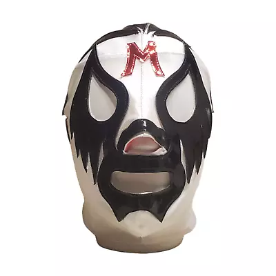 MIL MASCARAS Mask Wrestling Mexican Vinyl & Lycra  Adjustable Color: White • $45