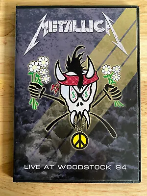 Metallica - Live At Woodstock 94 DVD Lars Ulrich James Hetfield Kirk Hammett • $15.55