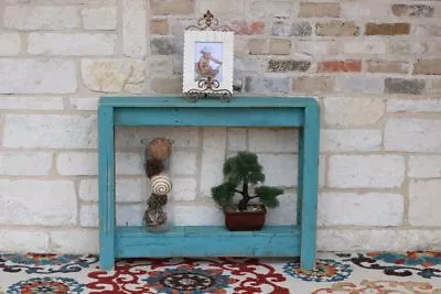Turquoise Rustic Entry Way Table 36'' • $159.99