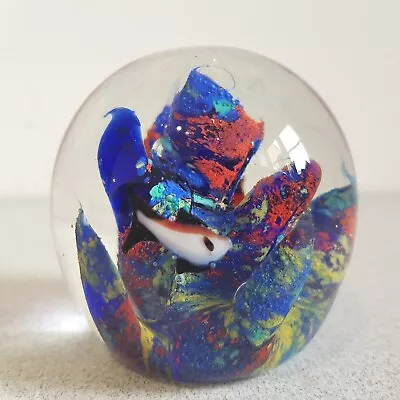 Murano Paperweight Fish Aquarium Hand Blown Glass Ornament Vintage Retro 3 X 3  • £7.95