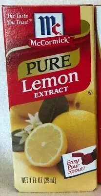 McCormick Pure Lemon Extract 1 Oz New In Box New Old Stock • $9.95